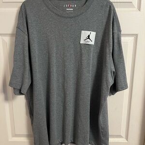 Jordan Gray Short Sleeve Tee with Jumpman Logo